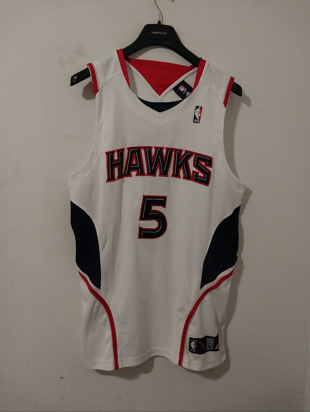 Adidas Authentic Altlanta Hawks Josh Smith Alt. Home Jersey Size 40